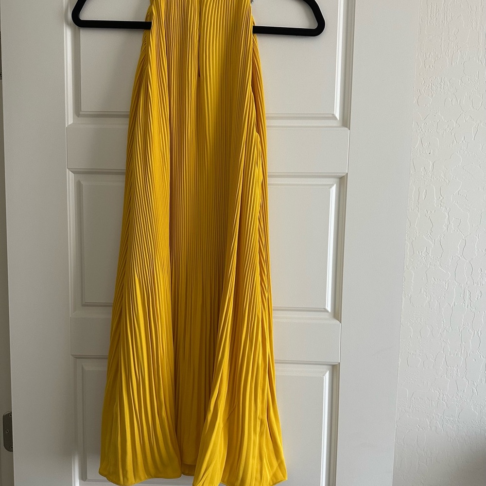 Michael Kors Yellow Pleated Sundress